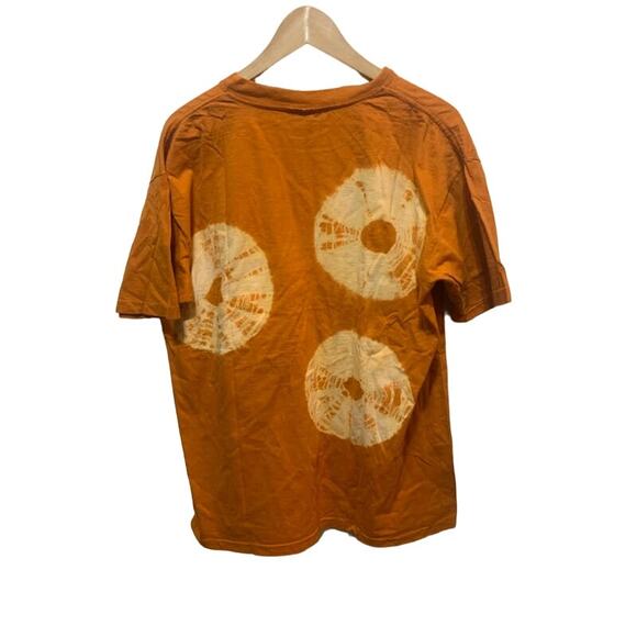 Vintage tye dye T-shirt Gitano single stitch orange tee 80s 90s - Picture 2 of 7
